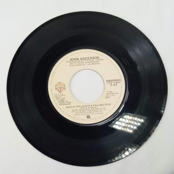 Lot of 2 John Anderson RPM 7" Records "Would You Catch A Falling Star" - Picture 3 of 12